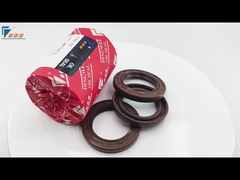 कंकाल धातु हाइड्रोलिक तेल सील ब्राउन एफकेएम रबर सील पहनने के लिए प्रतिरोधी